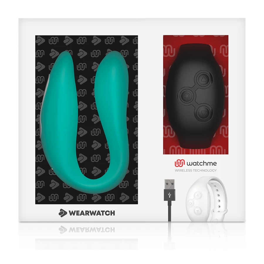 WEARWATCH - DUAL TEHNOLOOGIA VIBRAATOR WATCHME AKVAMARIIN / JET
